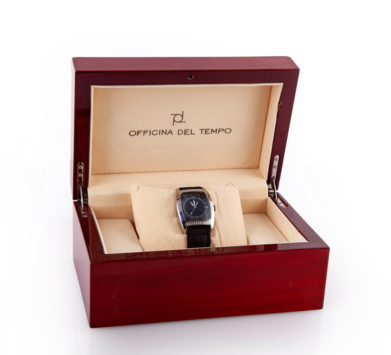 Officina del Tempo Collezione Diamanti - Orologio da Polso da Uomo Automatico in Acciaio con Data...