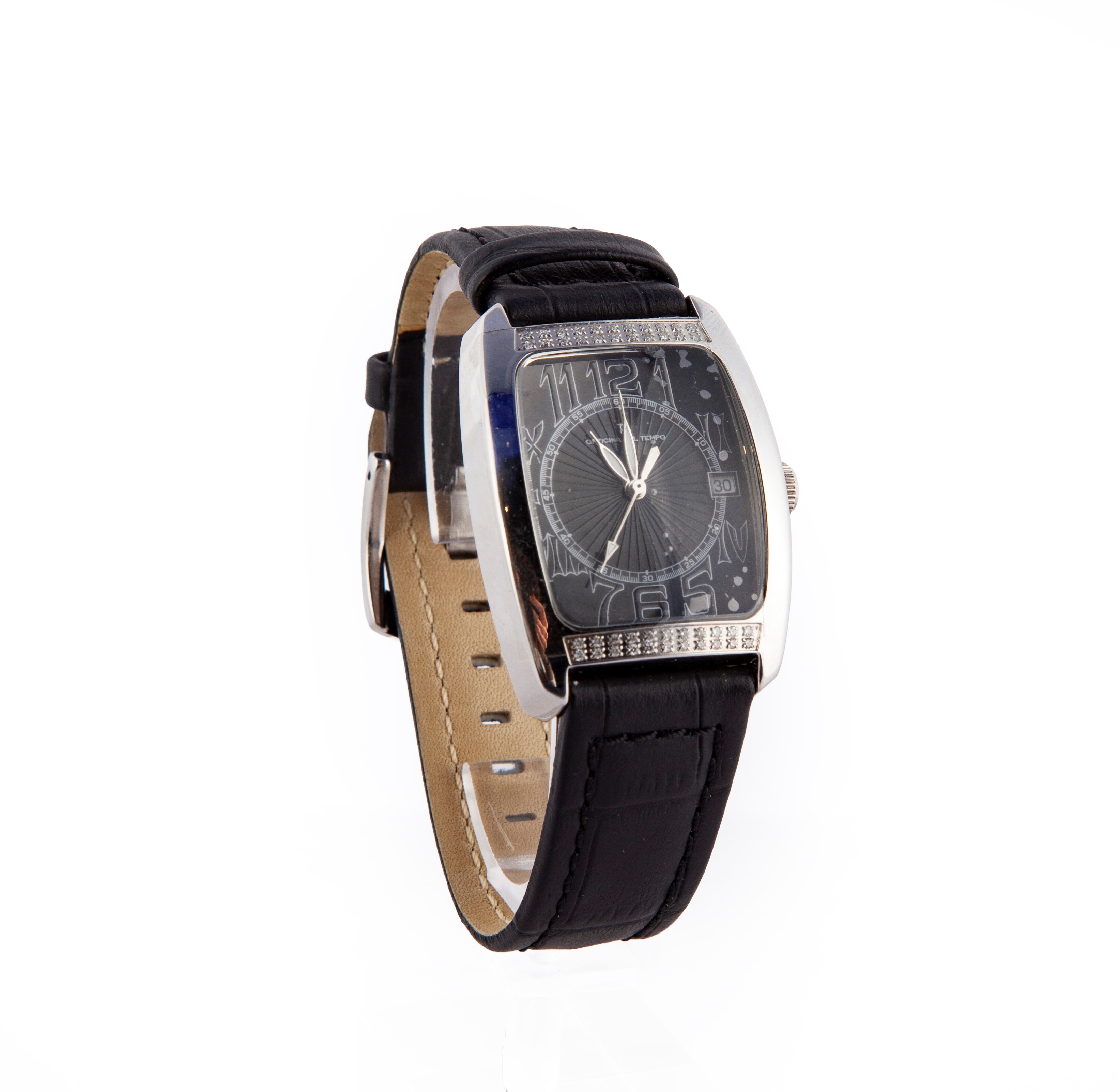 Officina del Tempo Collezione Diamanti - Orologio da Polso da Uomo Automatico in Acciaio con Data...