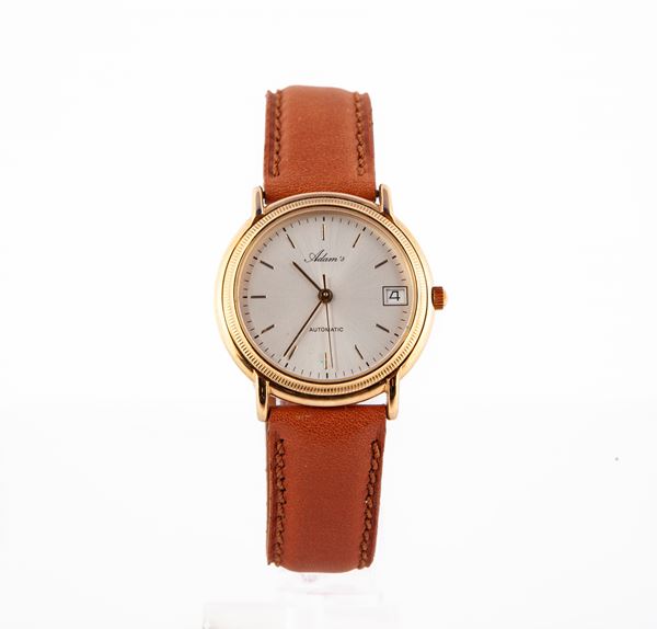 Adams Automatic 4779 - Orologio da polso automatico da uomo in acciaio e acciaio placcato in oro giallo con datario