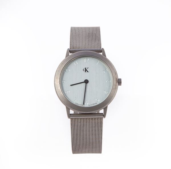 Calvin Klein K 3111 - Orologio da polso al quarzo da uomo in acciaio con bracciale originale in acciaio