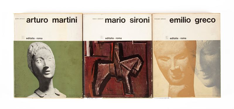 3 Volumi della Collana Artisti Italiani Contemporanei: Guido Perocco - Arturo Martini; Marco Vals...