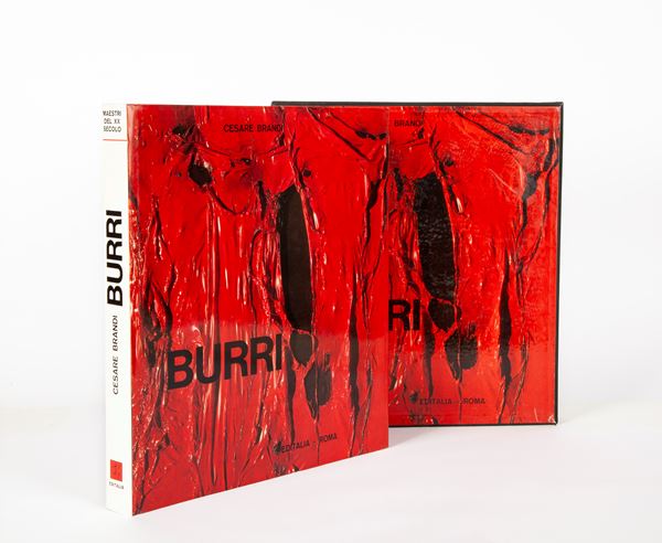 Cesare Brandi - Burri (Con dedica del Maestro Burri datata Roma 66)