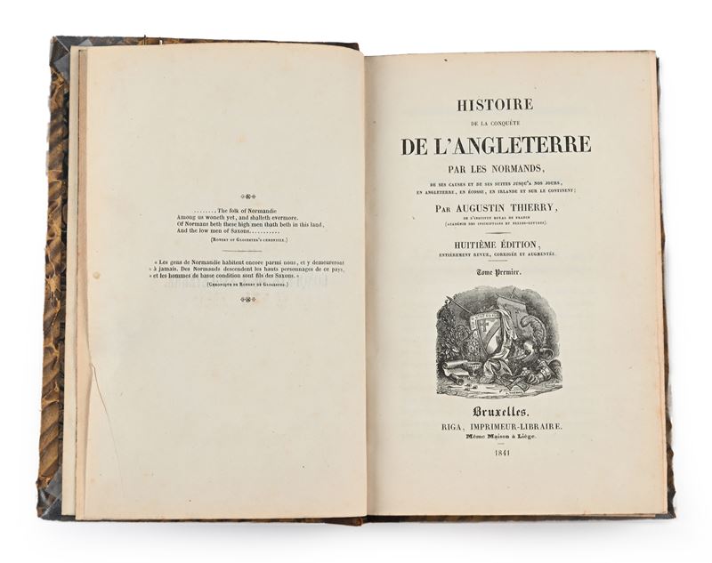 Historie de la Conquete de l'Angleterre par Les Normands, Thierry