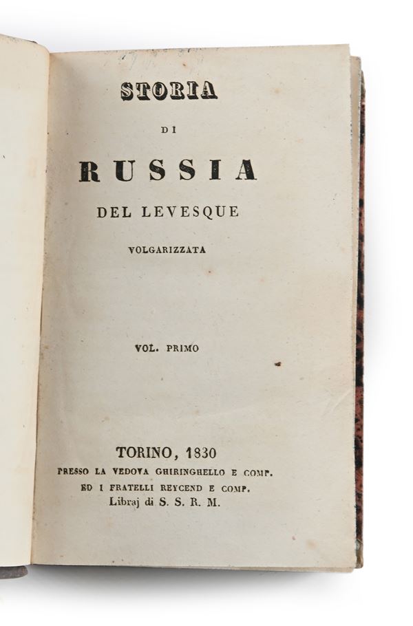 Storia di Russia del Levesque Volgarizzata