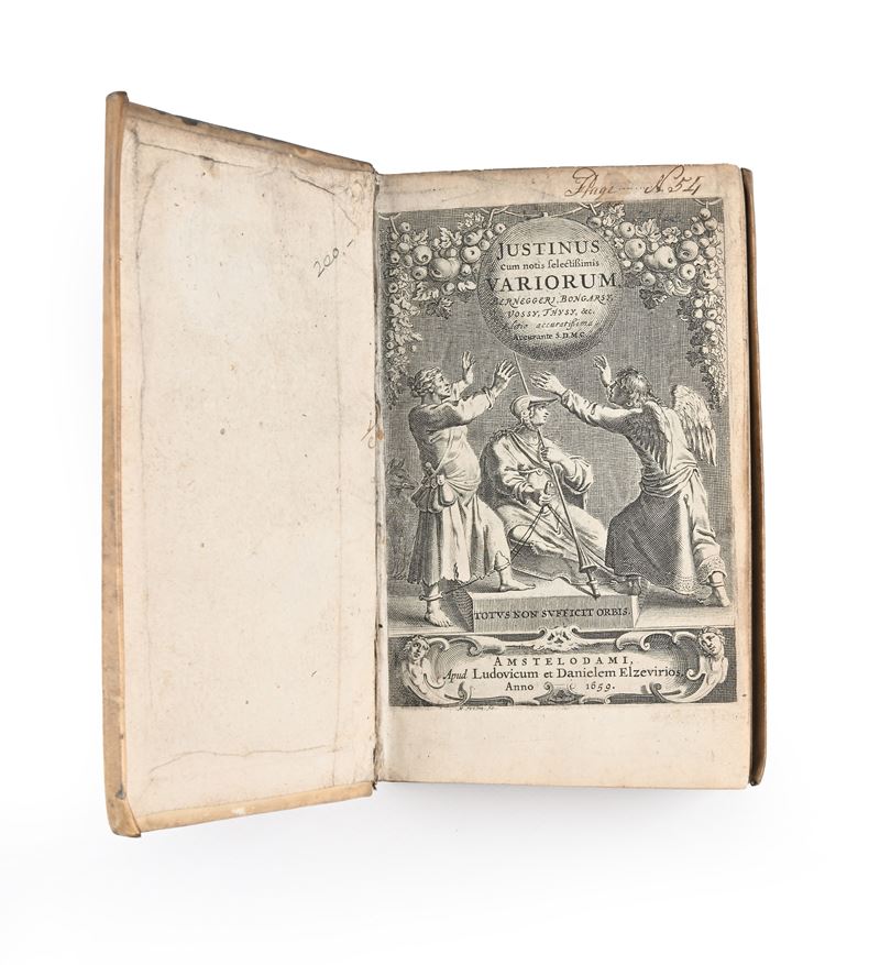 Justinus cum Notis selectissimis Variorum Berneggeri, Bongarsy, Vossy, Thysy, etc. Editio accurat...