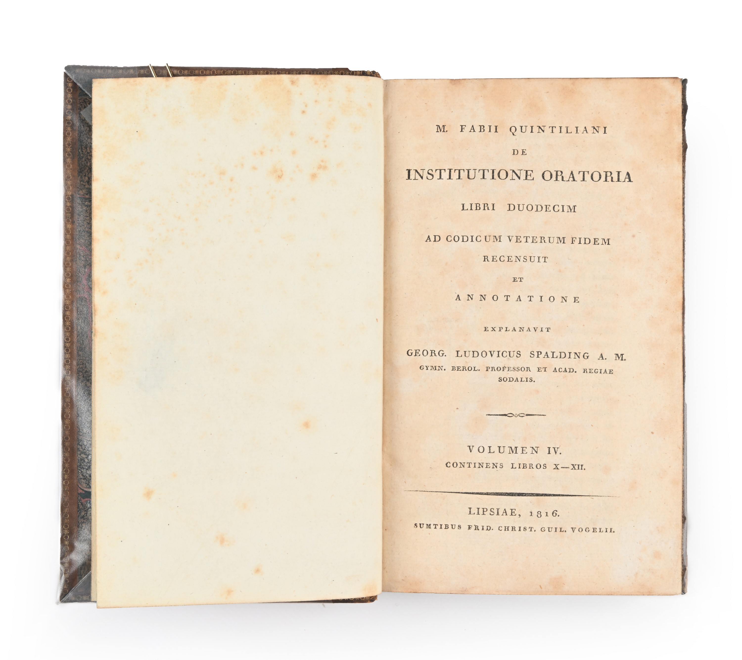 M. Fabii Quintiliani - De Institutione Oratoria