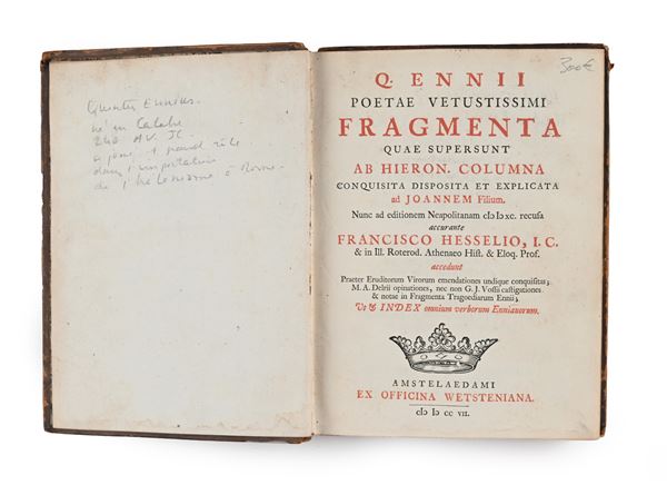 Q. Ennii Poetae - Fragmenta