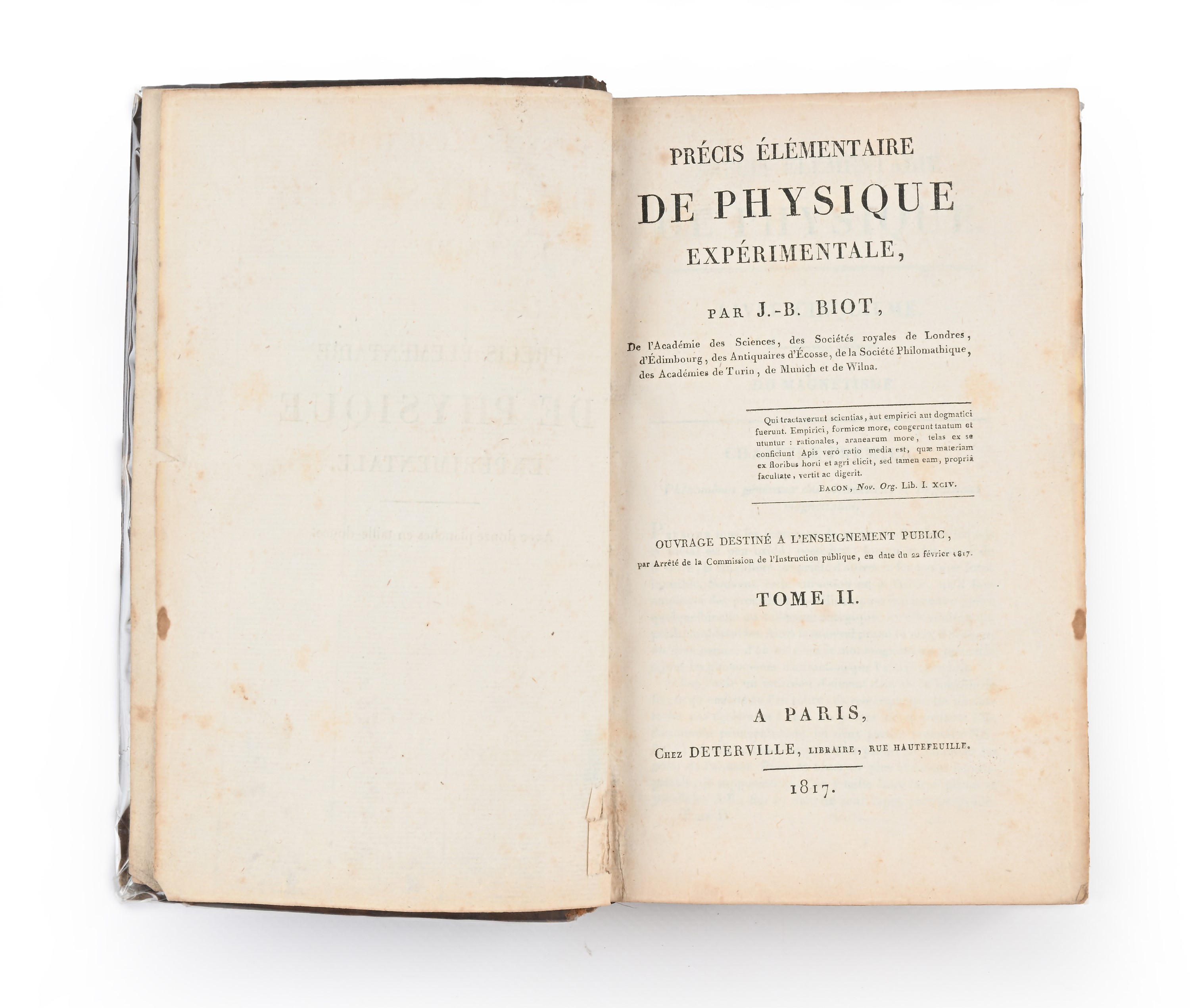 J.B. Biot - Precis Elementaire de Physique Experimentale