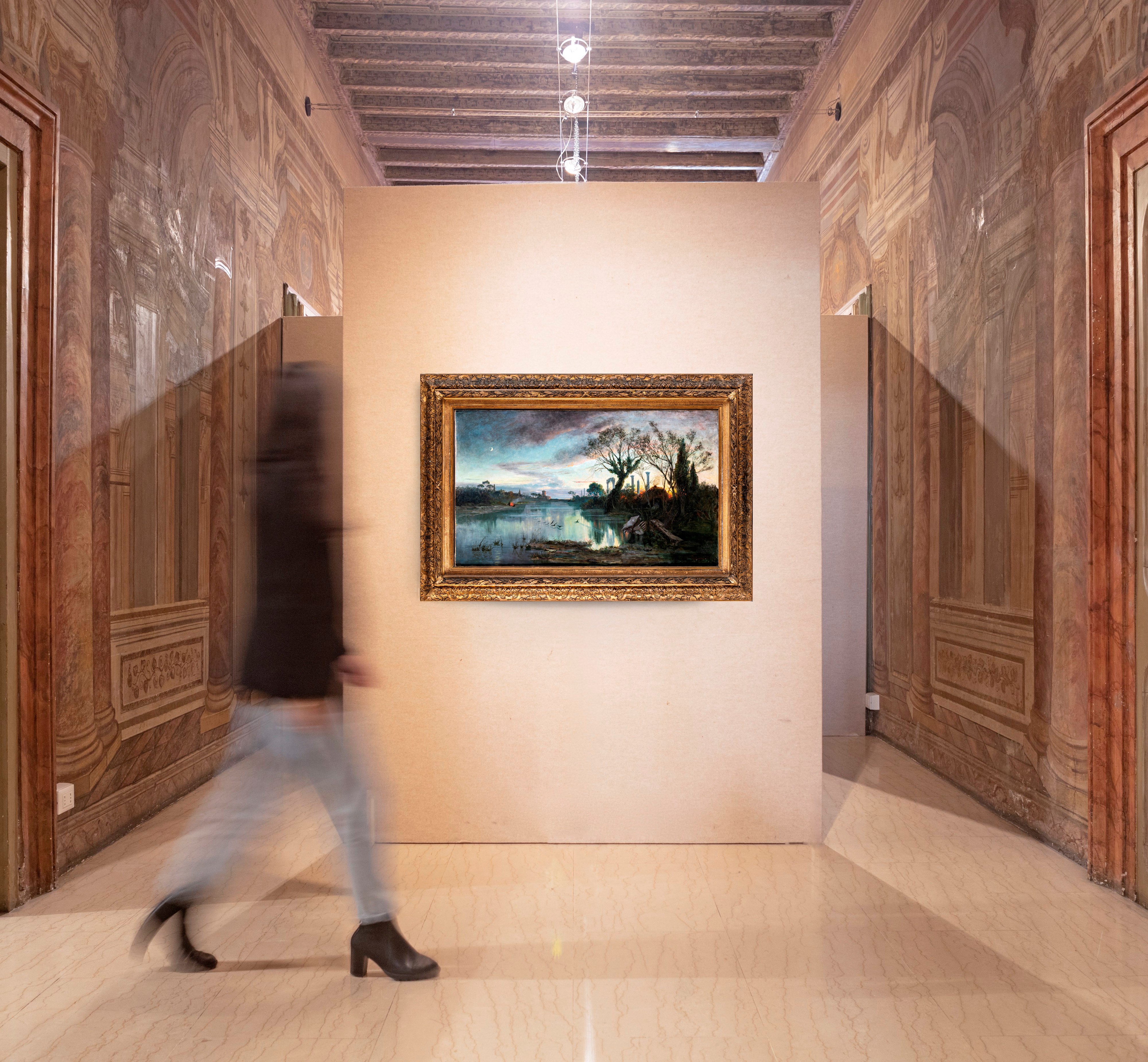 Gerolamo Varese - Paesaggio Fluviale con Rovine