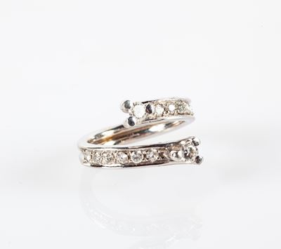 Anello a Contrariè in Oro e Brillanti
