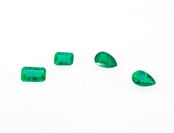 Lotto 4 smeraldi ct. 2,85