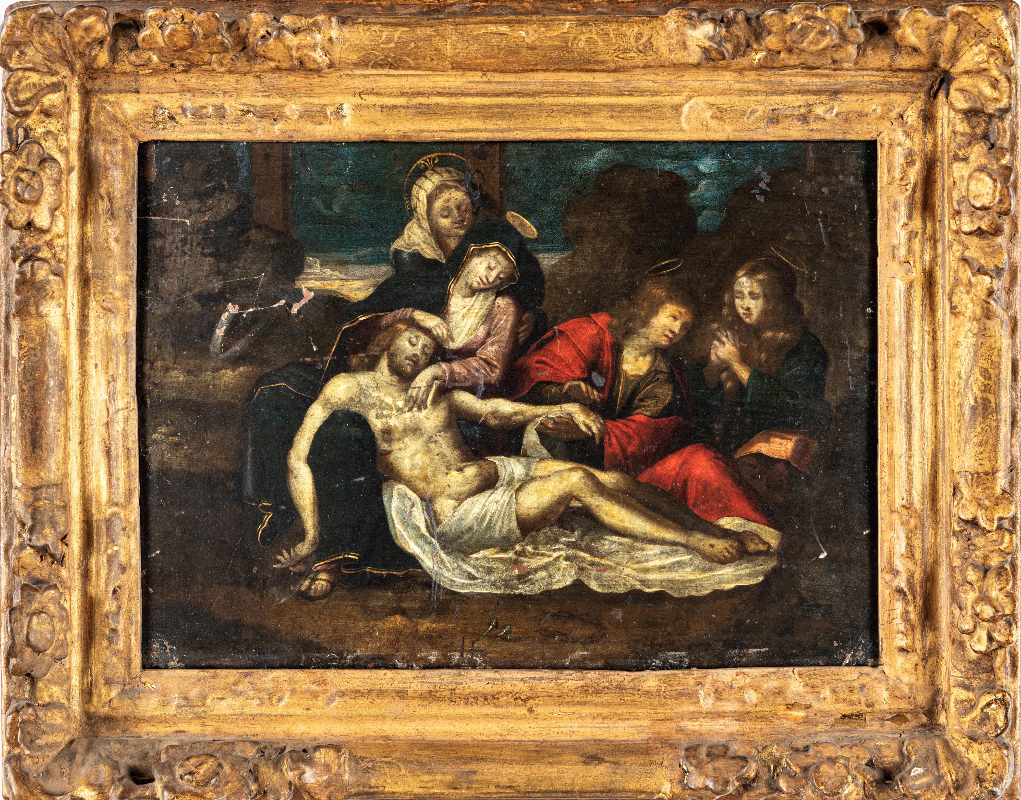 Scuola Fiamminga del XVIII Secolo - Compianto sul Cristo Morto