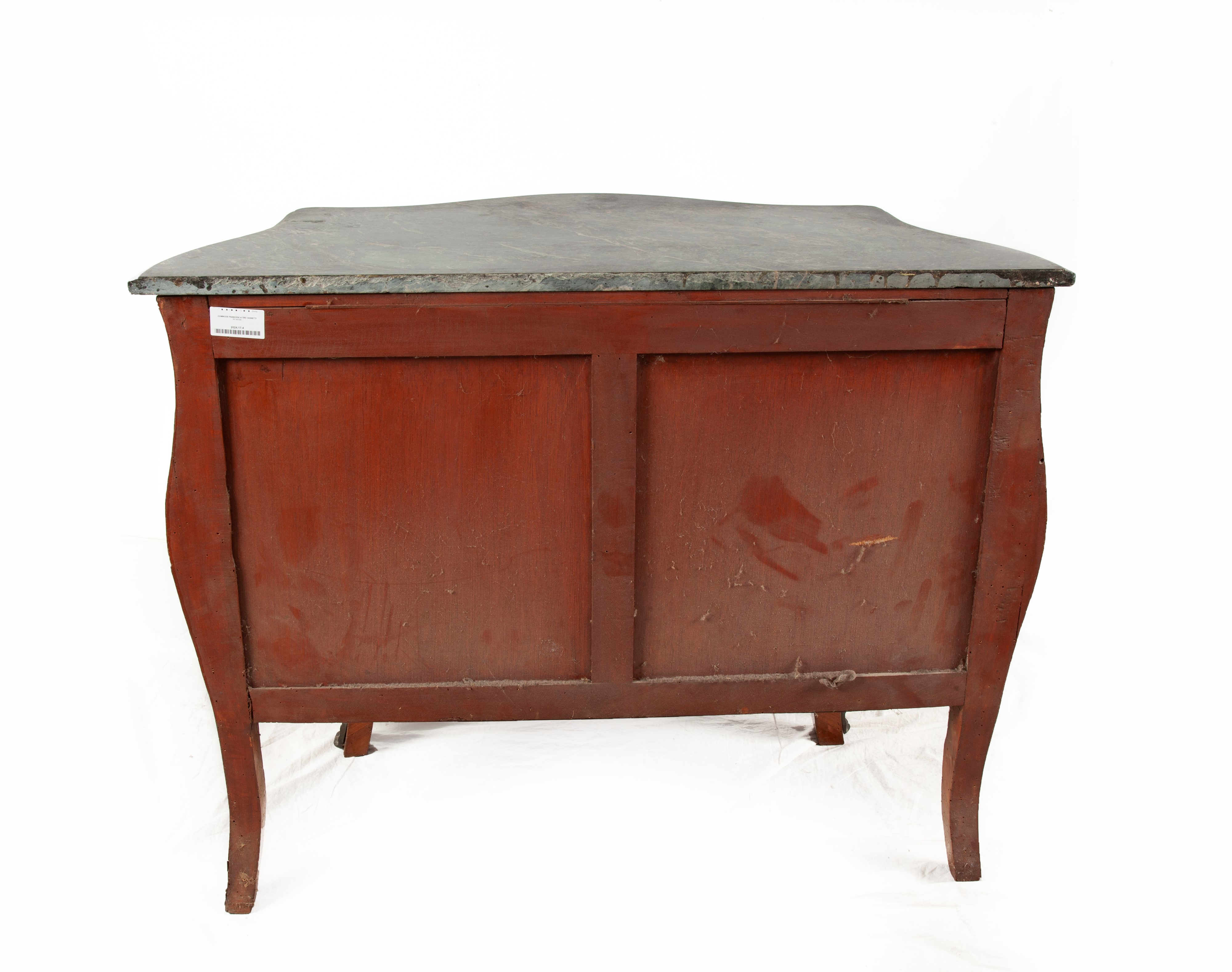 Commode francese sagomata a tre cassetti, XX secolo