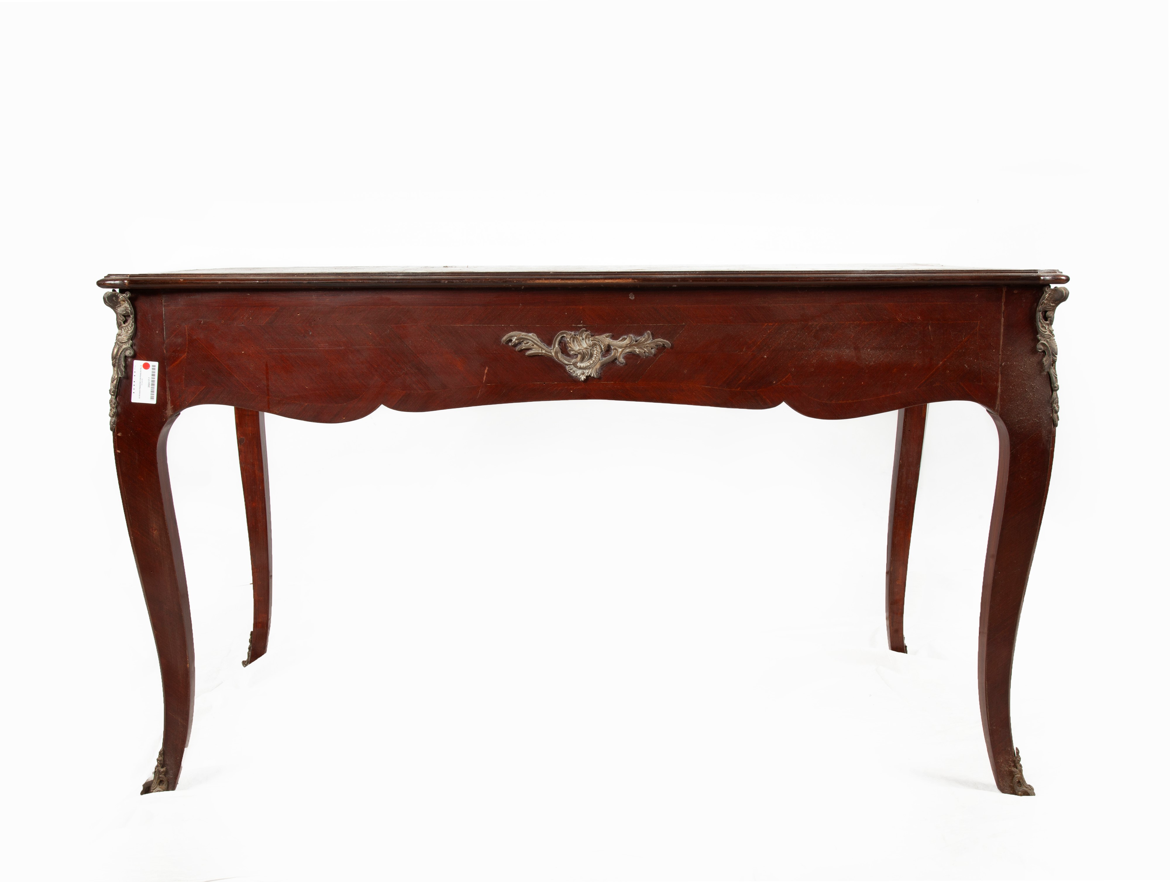 Scrivania Francese con Piano in Pelle
