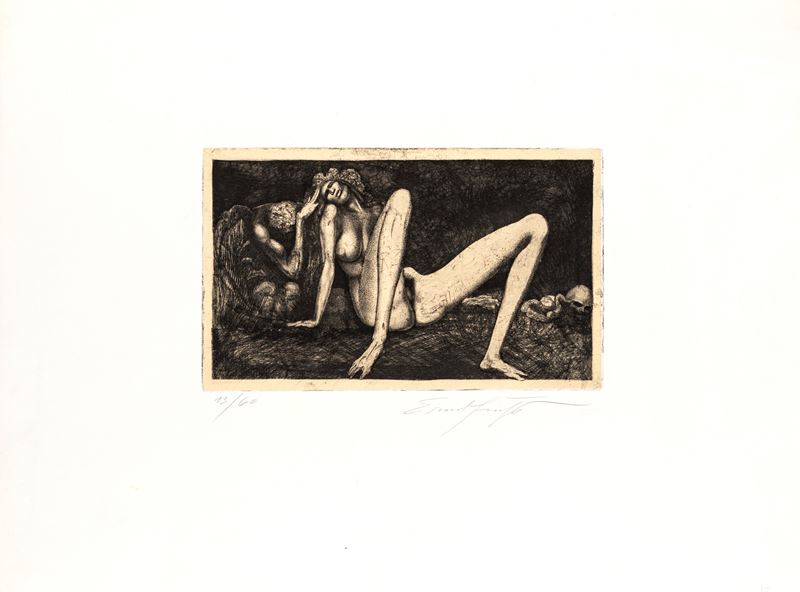 Ernst Fuchs - Senza Titolo