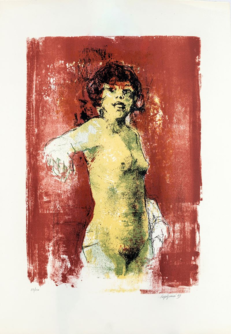 Renzo Vespignani - Nudo di Fanciulla