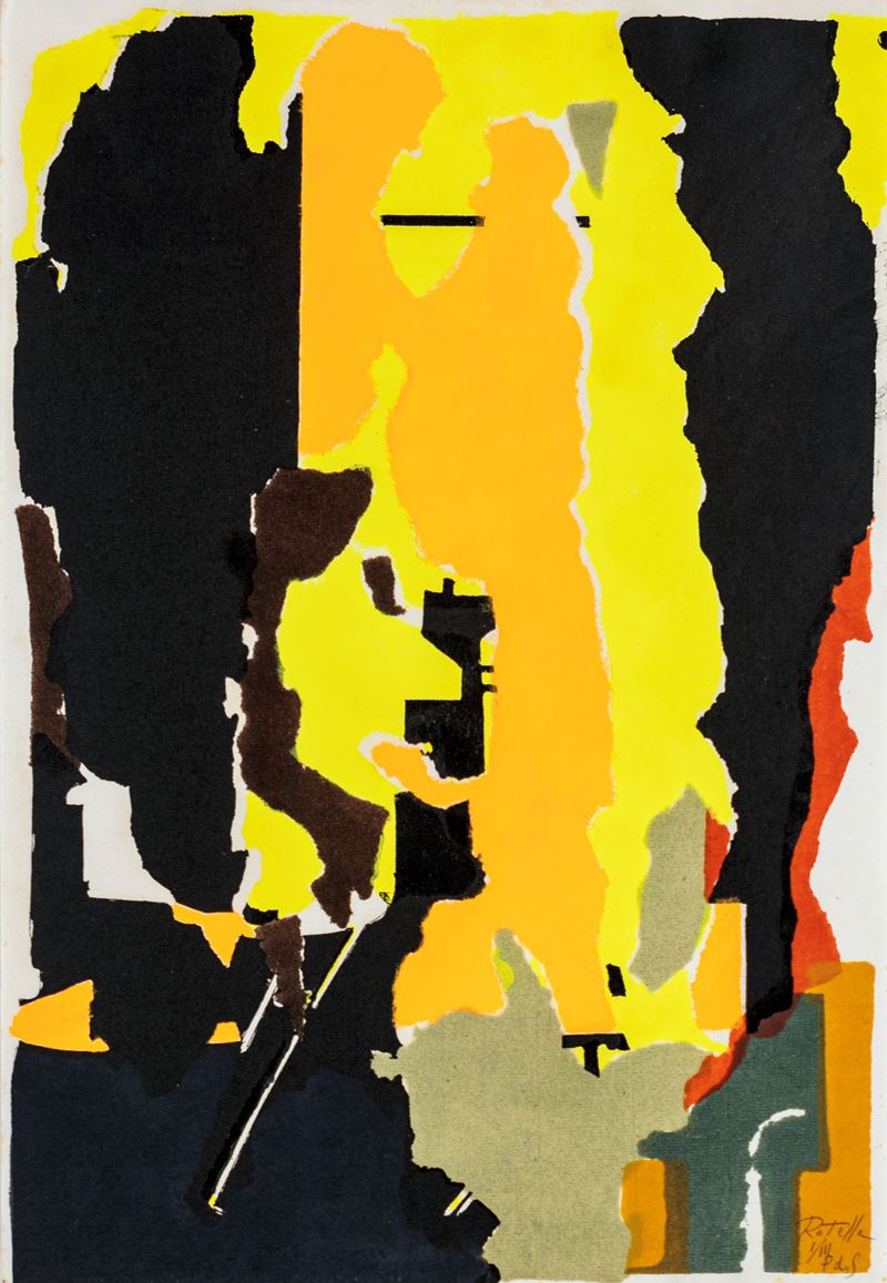 Mimmo Rotella - Senza Titolo