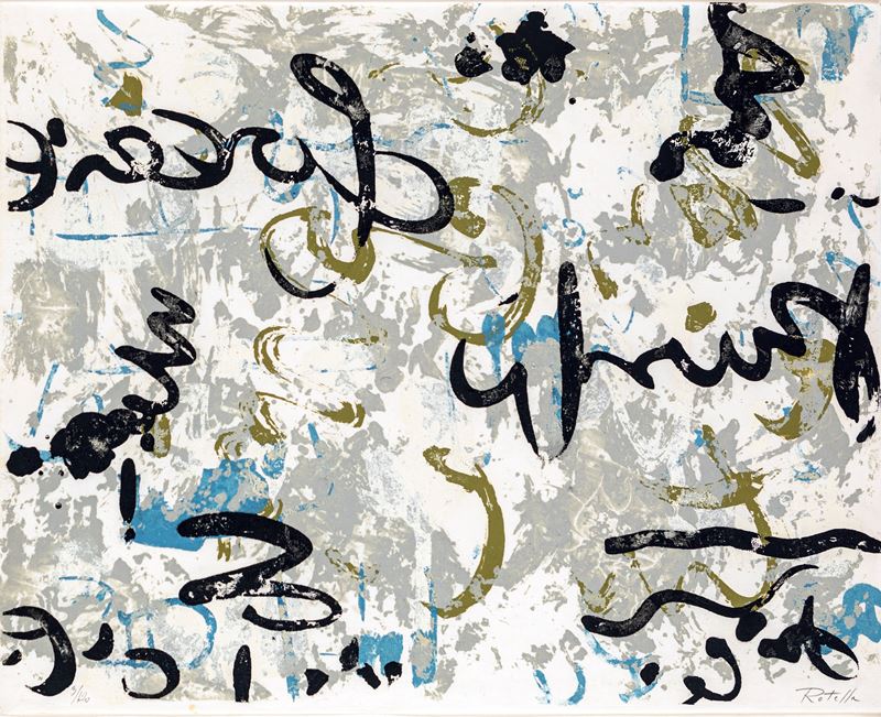 Mimmo Rotella - Senza Titolo