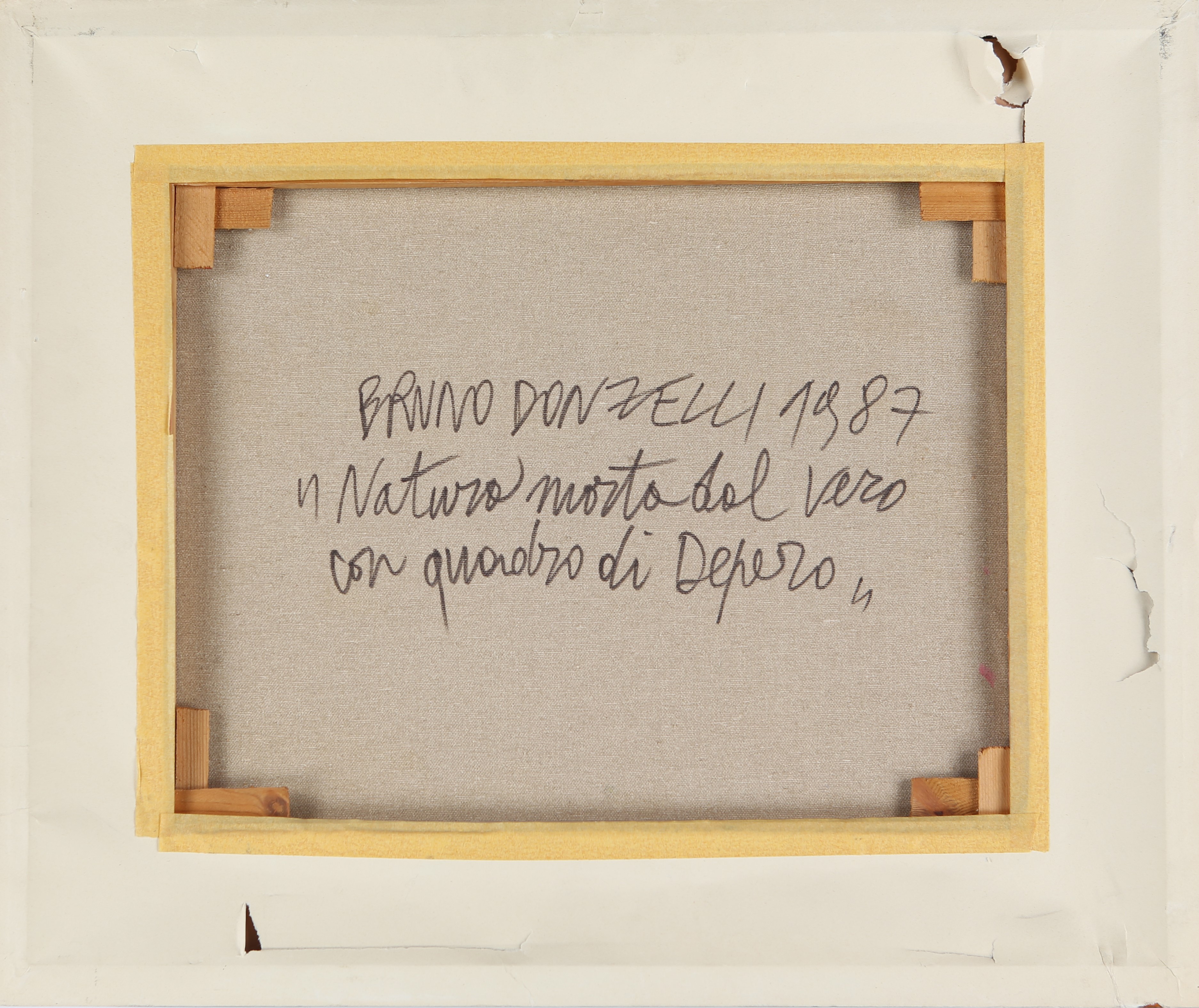 Donzelli Bruno - Natura Morta dal Vero con Quadro di Depero