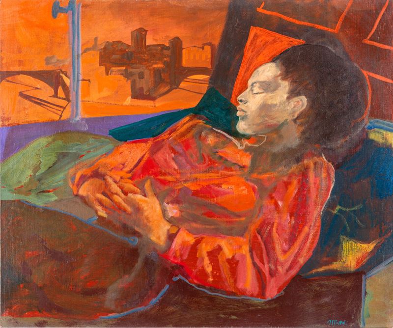 Ugo Attardi - Ritratto di Donna alla Finestra