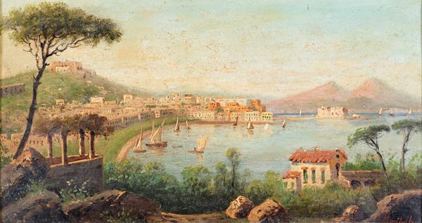 Salvatore Montullo - Veduta del Golfo di Napoli da Posillipo