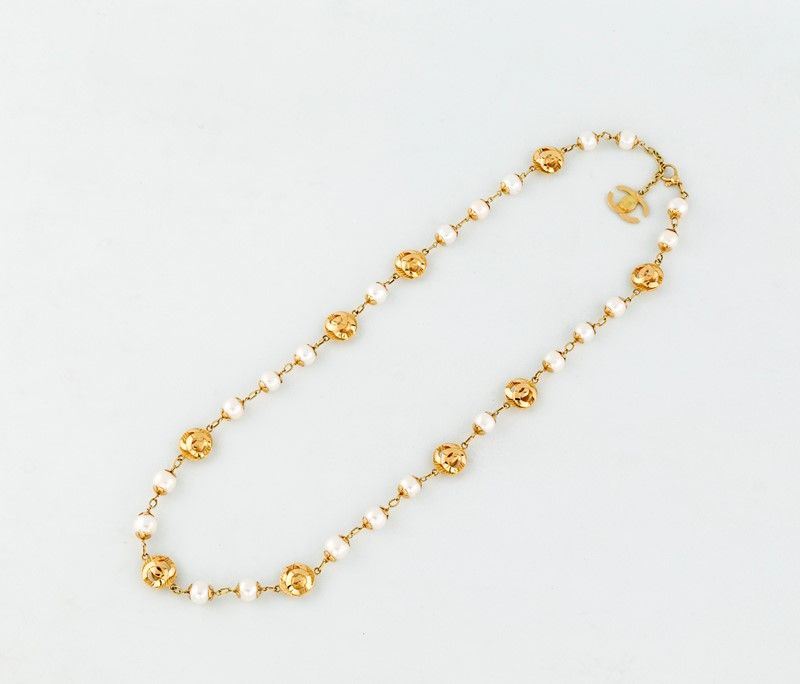 Catena in Oro Giallo con Perle Australiane