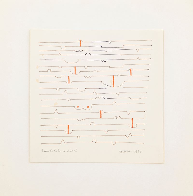 Bruno Munari - Incredibile a Dirsi - Scrittura Illeggibile di un Popolo Sconosciuto