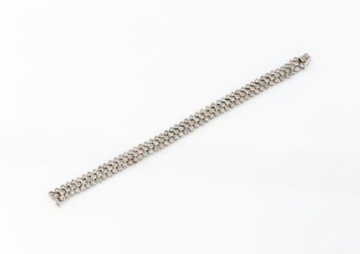 Bracciale con Tre Fili di Brillanti