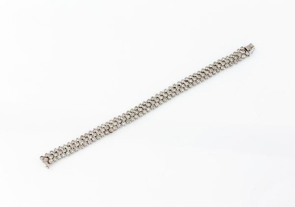 BRACCIALE CON TRE FILI DI BRILLANTI