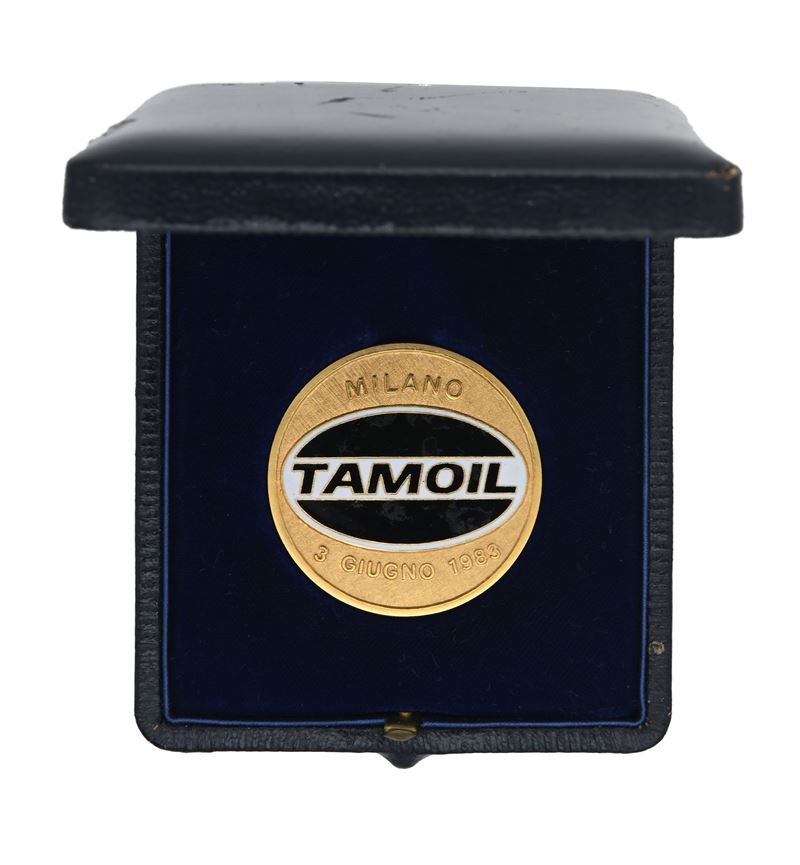Medaglia Tamoil 3 Giugno 1983 in Oro e Smalto
