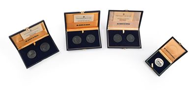 6 Riproduzioni di Monete Romane in Bronzo e 1 in Argento Banca di Roma