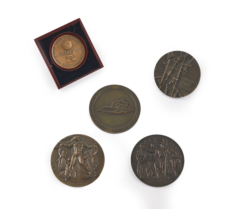 Lotto di 5 Medaglie di Bronzo