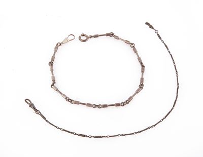 2 Catene da Orologio in Argento 800/000