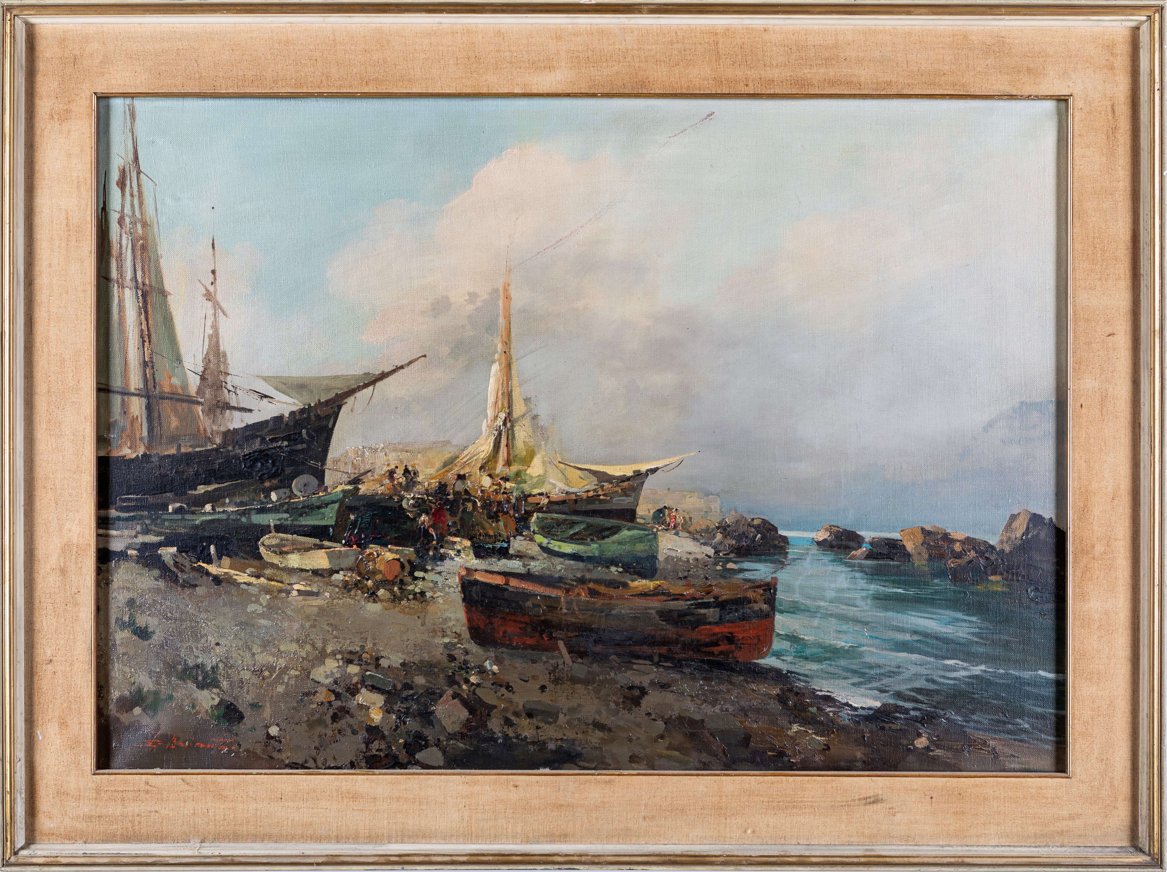 Ezelino Briante - Barche in Secca
