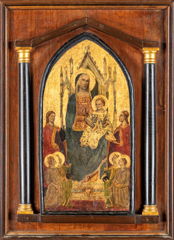 Scuola Italiana del XIX secolo - Madonna con Bambino e Angeli