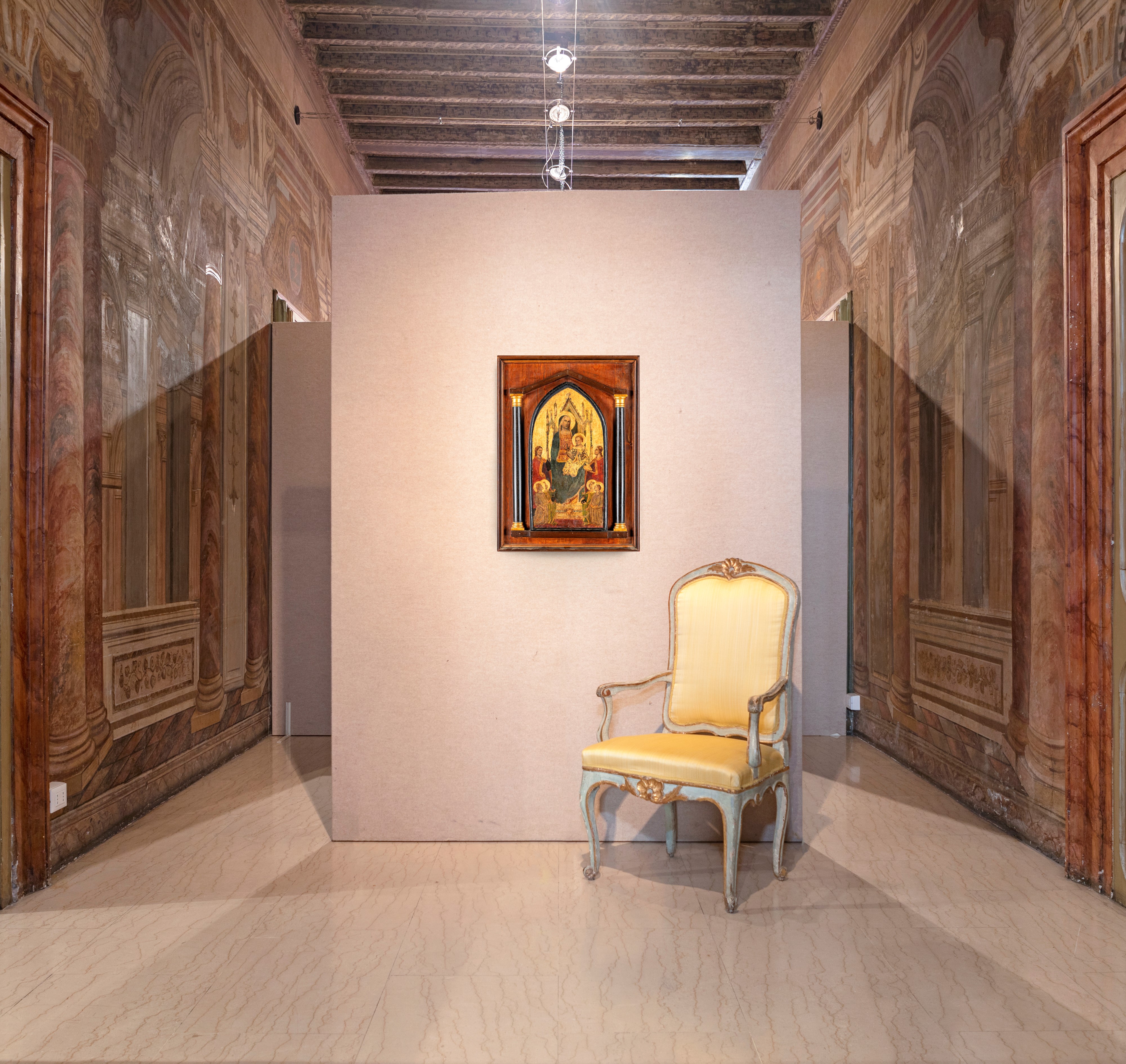 Scuola Italiana del XIX Secolo - Madonna con Bambino e Angeli