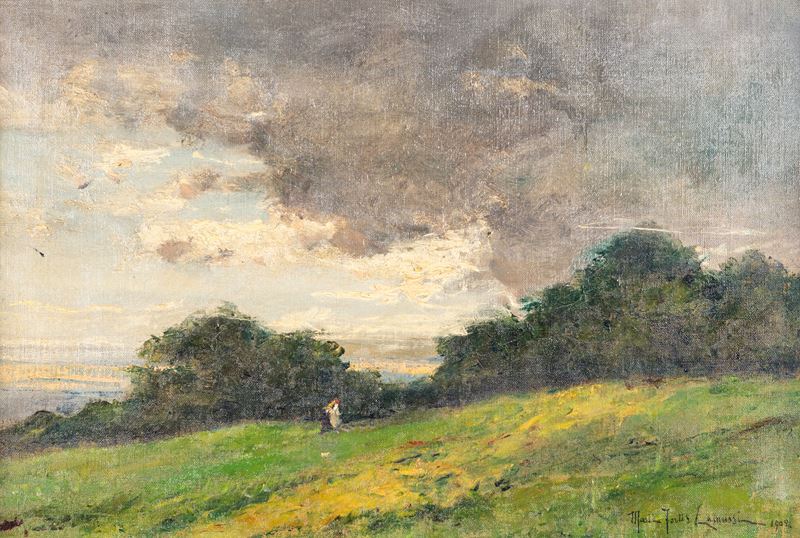 Maria Fortis Camussi - Paesaggio con Figura