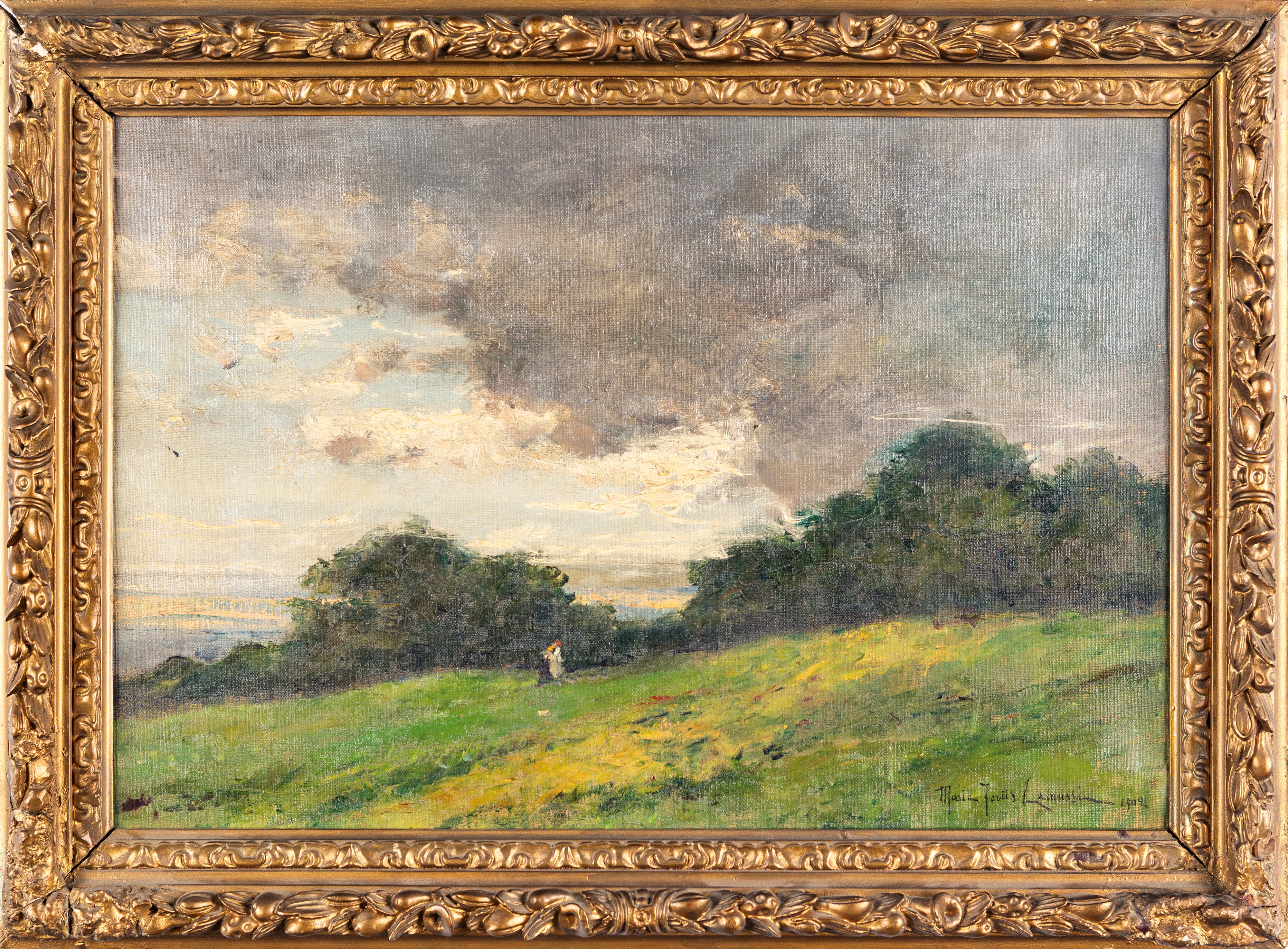 Maria Fortis Camussi - Paesaggio con Figura