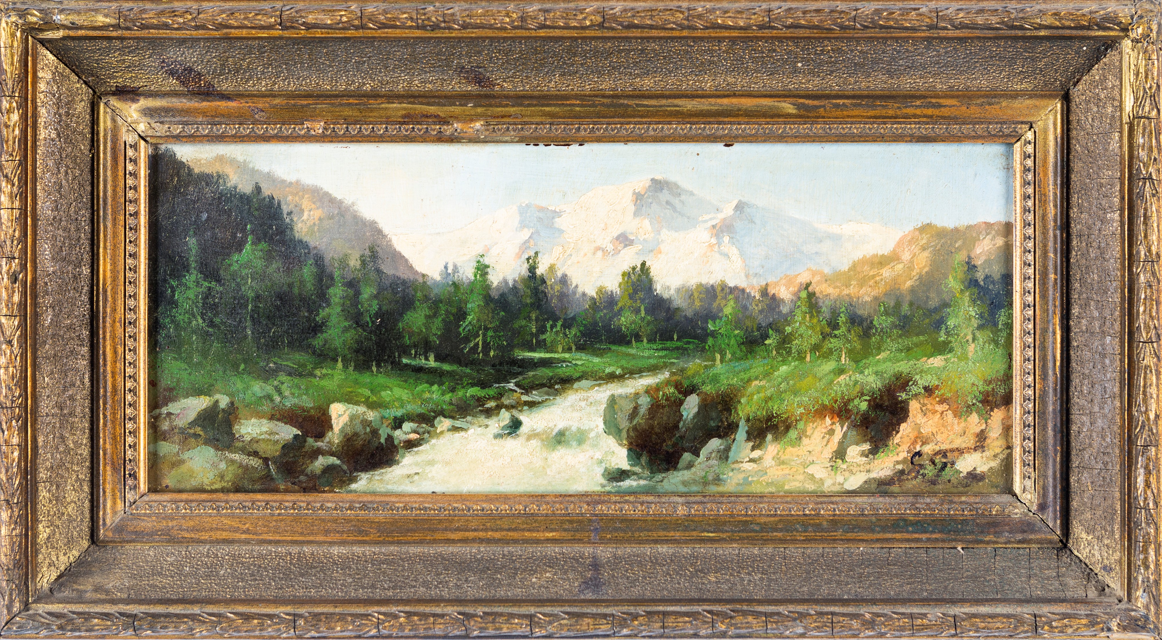 Pittore del XIX Secolo - Paesaggio Alpino