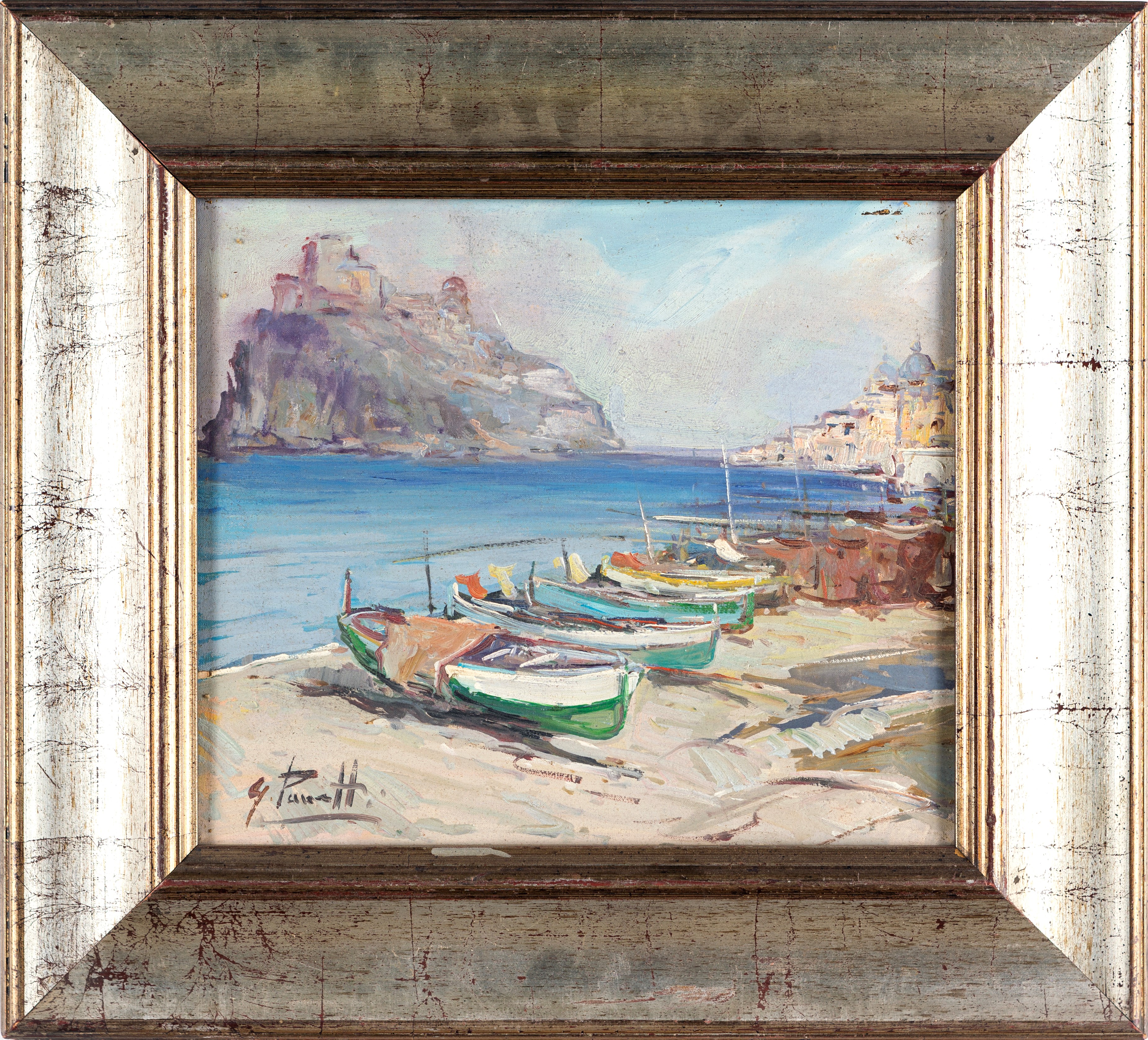 Pittore del XX Secolo - Momento Rosa - Ischia