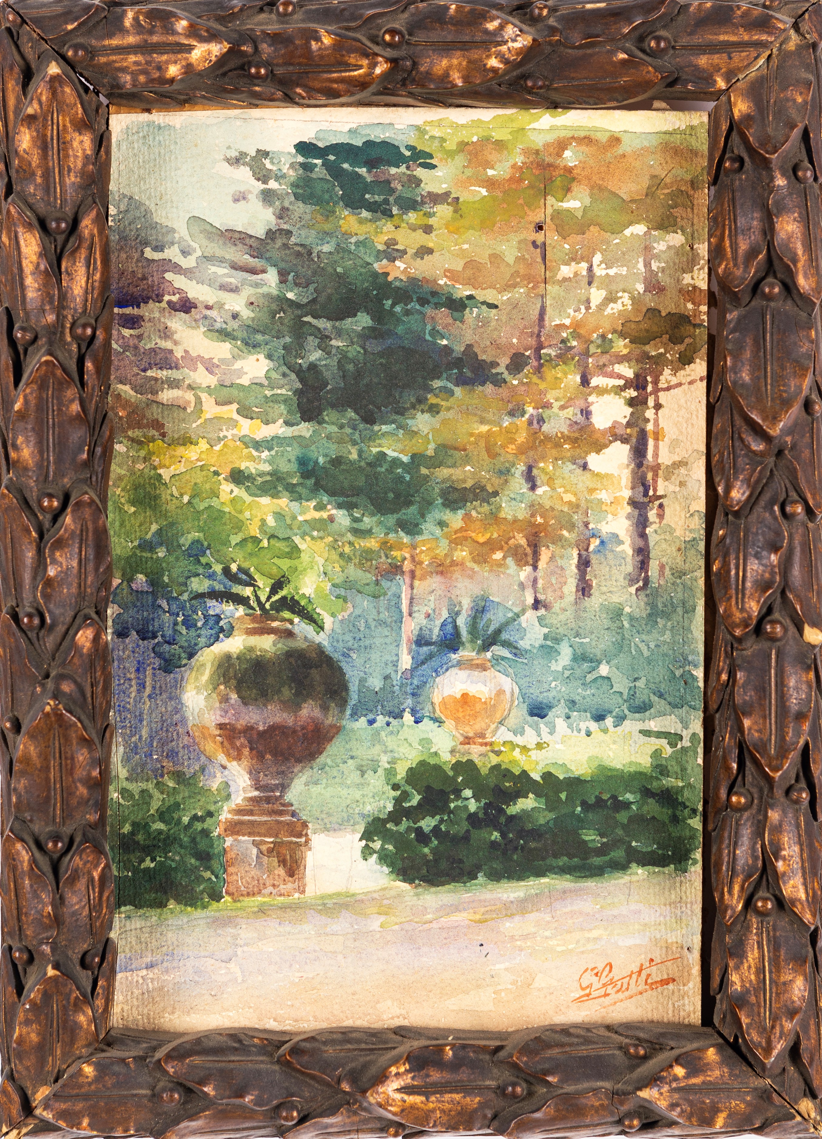 Pittore del XX Secolo - Villa in Autunno