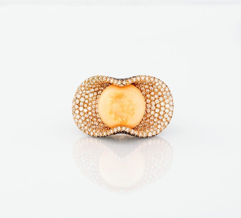 Anello con Perla Melo Ct 54,45