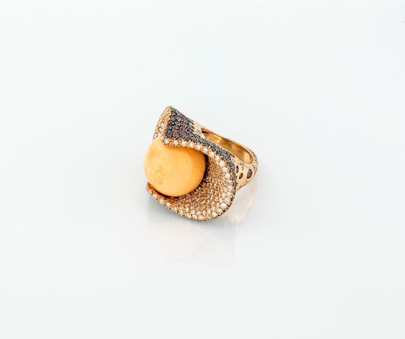 Anello con Perla Melo Ct 54,45