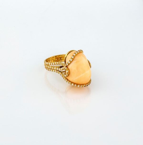 ANELLO CON PERLA CONCH CT 26,31