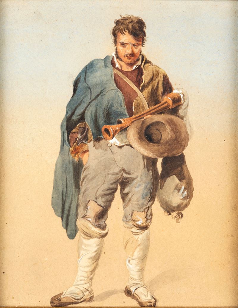 Pittore del XIX Secolo - Zampognaro