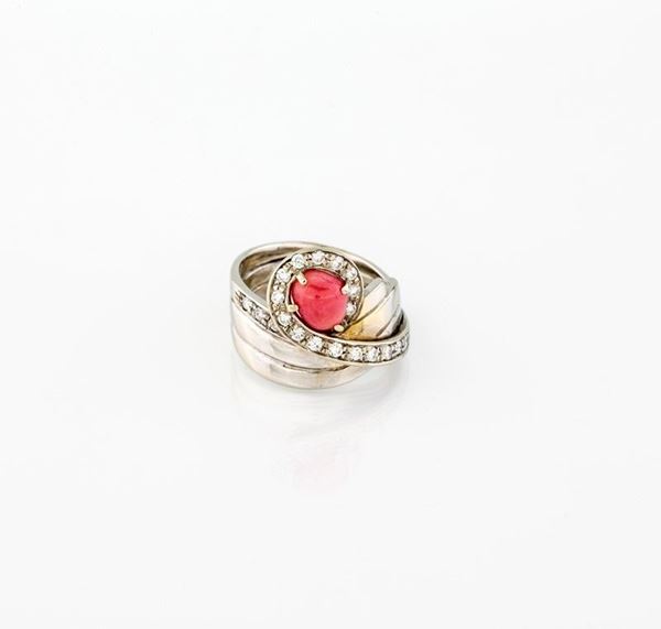 ANELLO CON PERLA CONCH CT 2,00