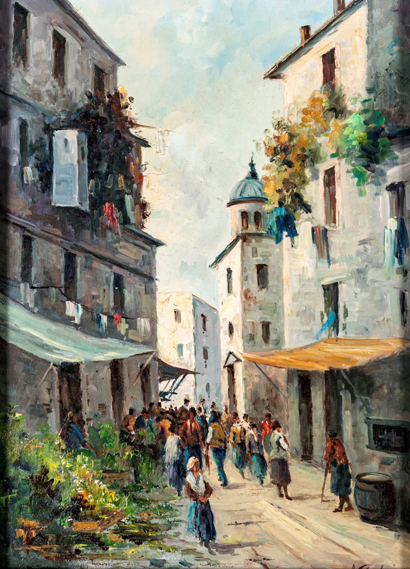 Aldo Giordani - Scena di Mercato