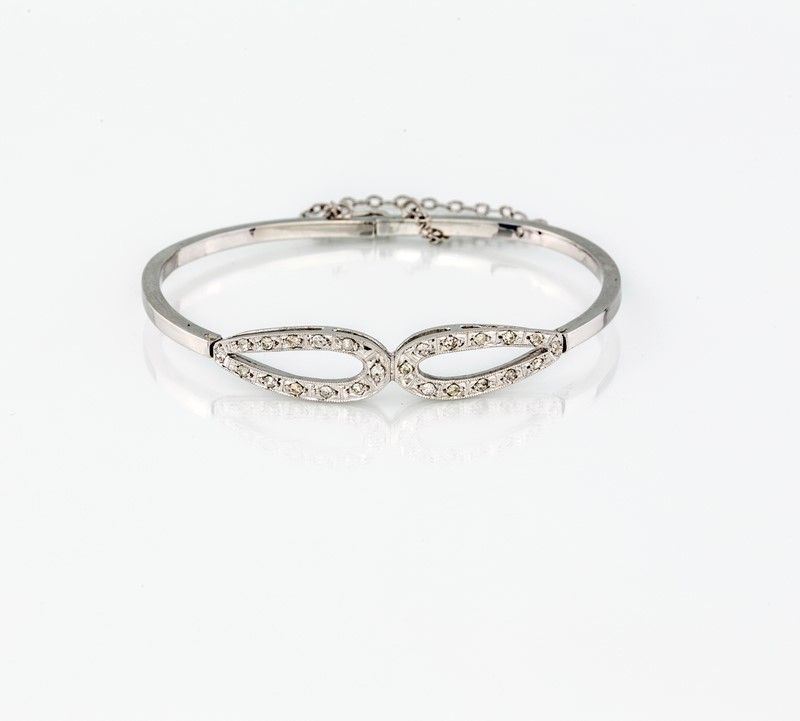 Bracciale Rigido in Oro Bianco