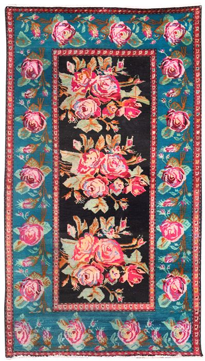 Tappeto Karabagh con Rose