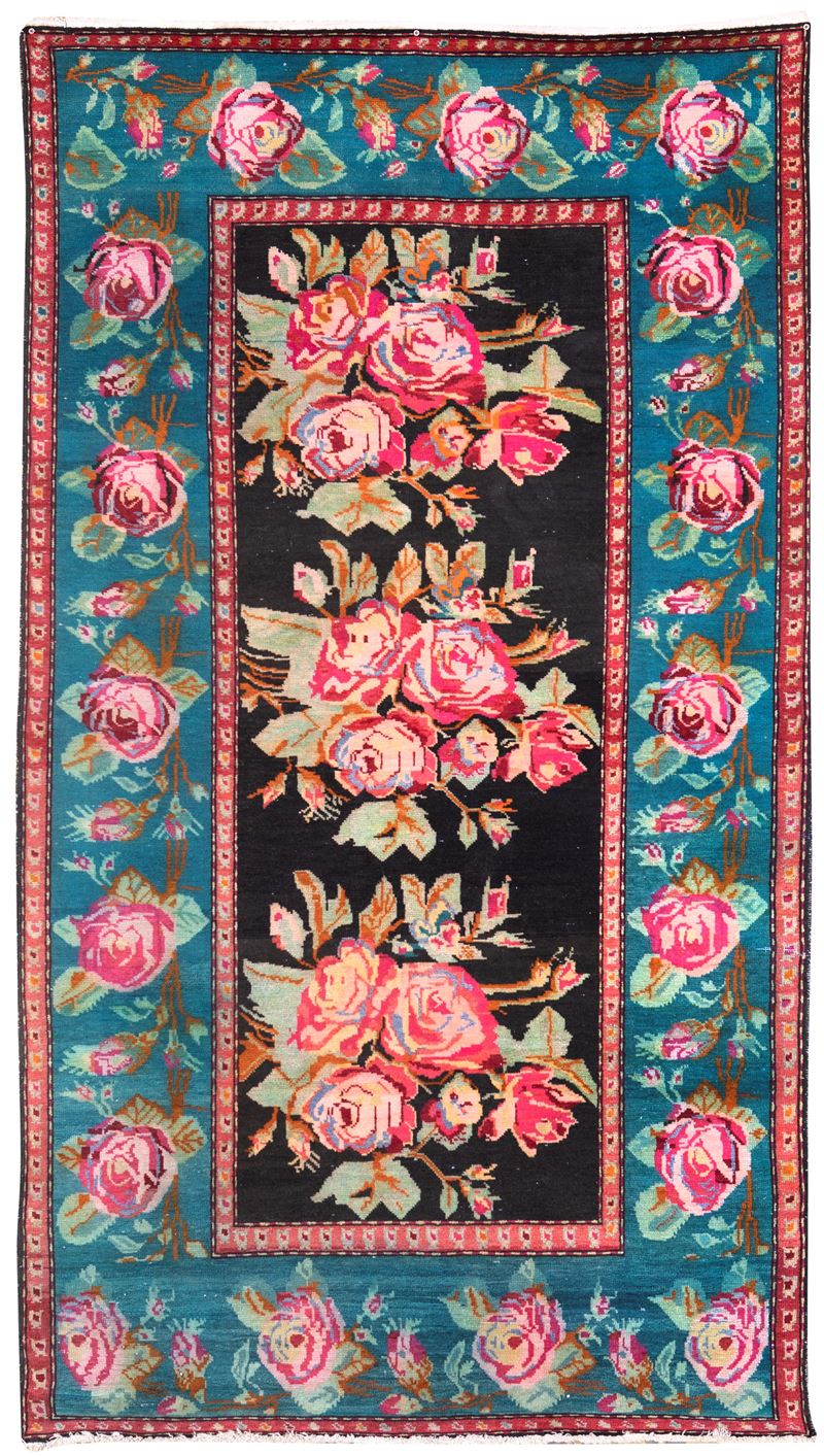 Tappeto Karabagh con Rose